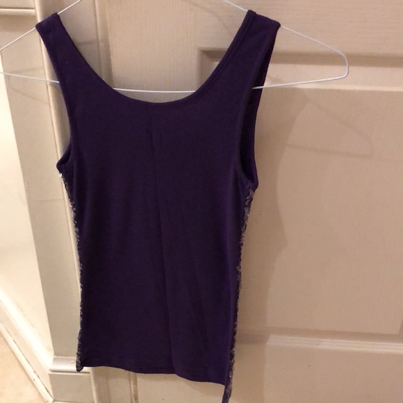 Old Navy Purple Sequin Tank Top Size XSmall - Picture 9 of 9
